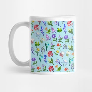 Genshin Impact Flowers Print (Blue) Mug